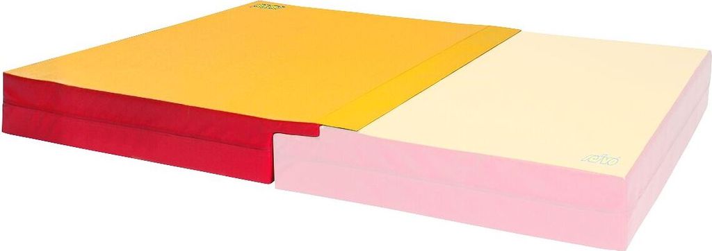 Reivo Bouldermatte mit Stufensystem, Matte mit Klettlasche, Verbindung an langer 3-m-Seite