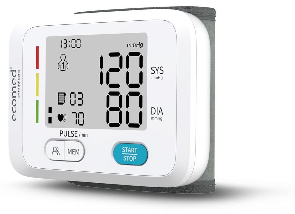 Ecomed BW-83E, Horné rameno, Automatické, Biela, LCD, 2 Obrázok produktu 