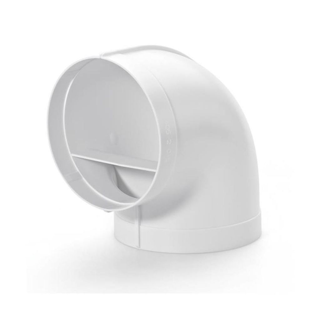 NABER R-RBV flow 150 curva per tubi a 90° / bianco / 150 mm Immagine del prodotto 