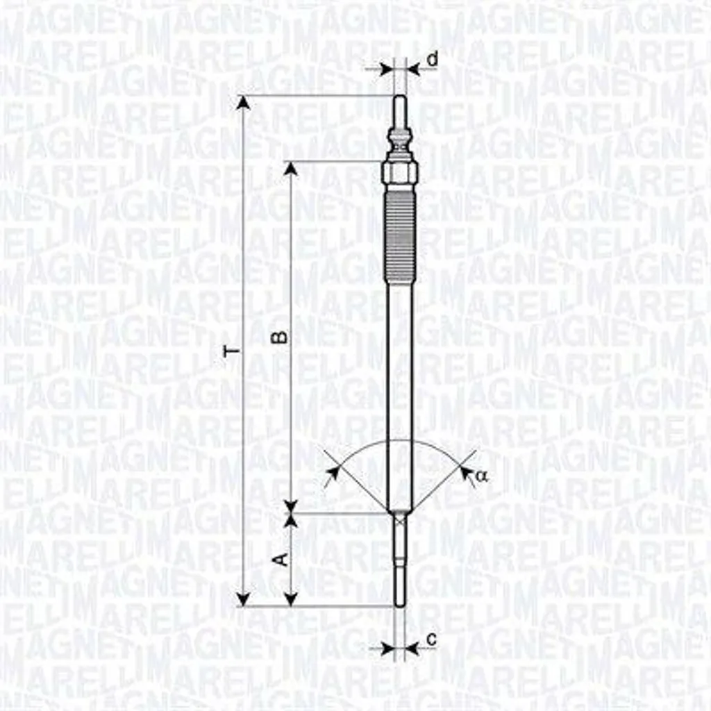Magneti Marelli 062900131304 Candeletta L200 OE 1820A020 | Ricambi Originali
