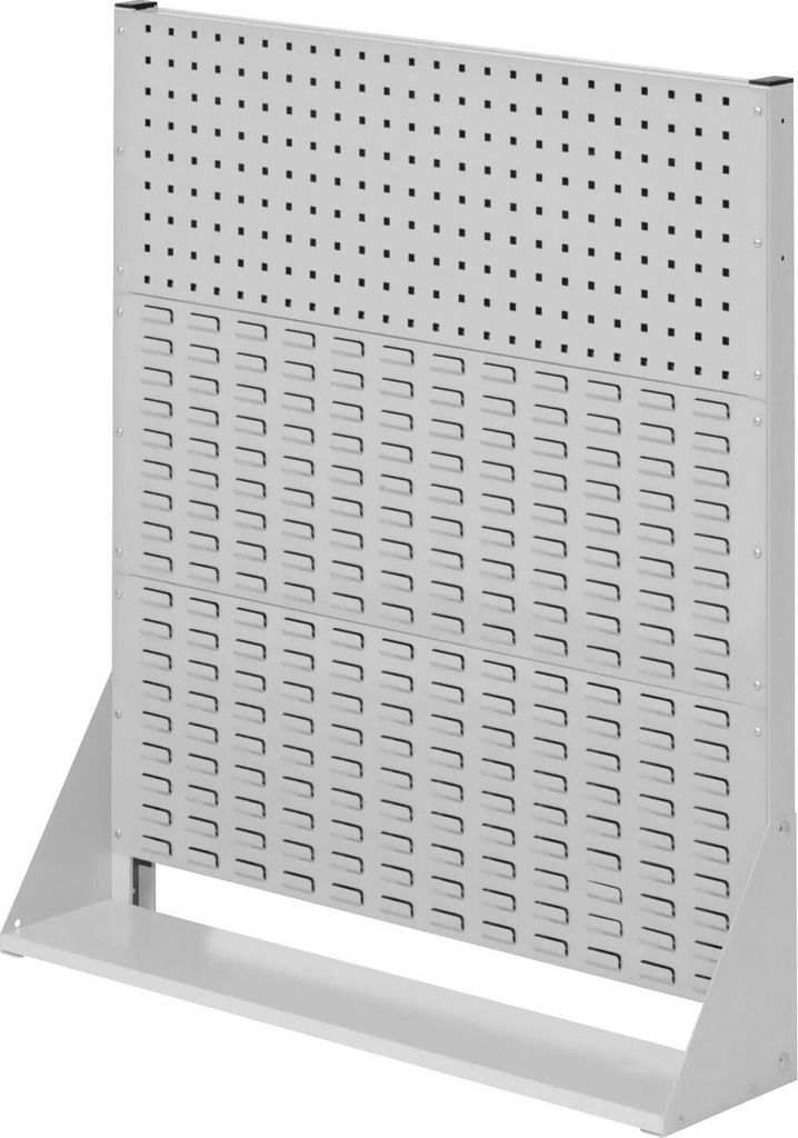 Kappes RasterPlan Stellwände einseitig Größe #3 - 1x Lochplatte 2x Schlitzplatten Lichtgrau RAL 7035