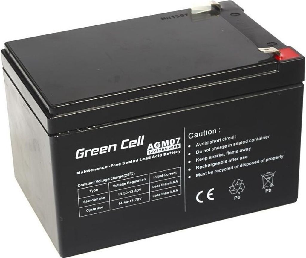 Akumulator AGM 12V 12Ah - Akumulator - 12 000 mAh Zdjęcie produktu 