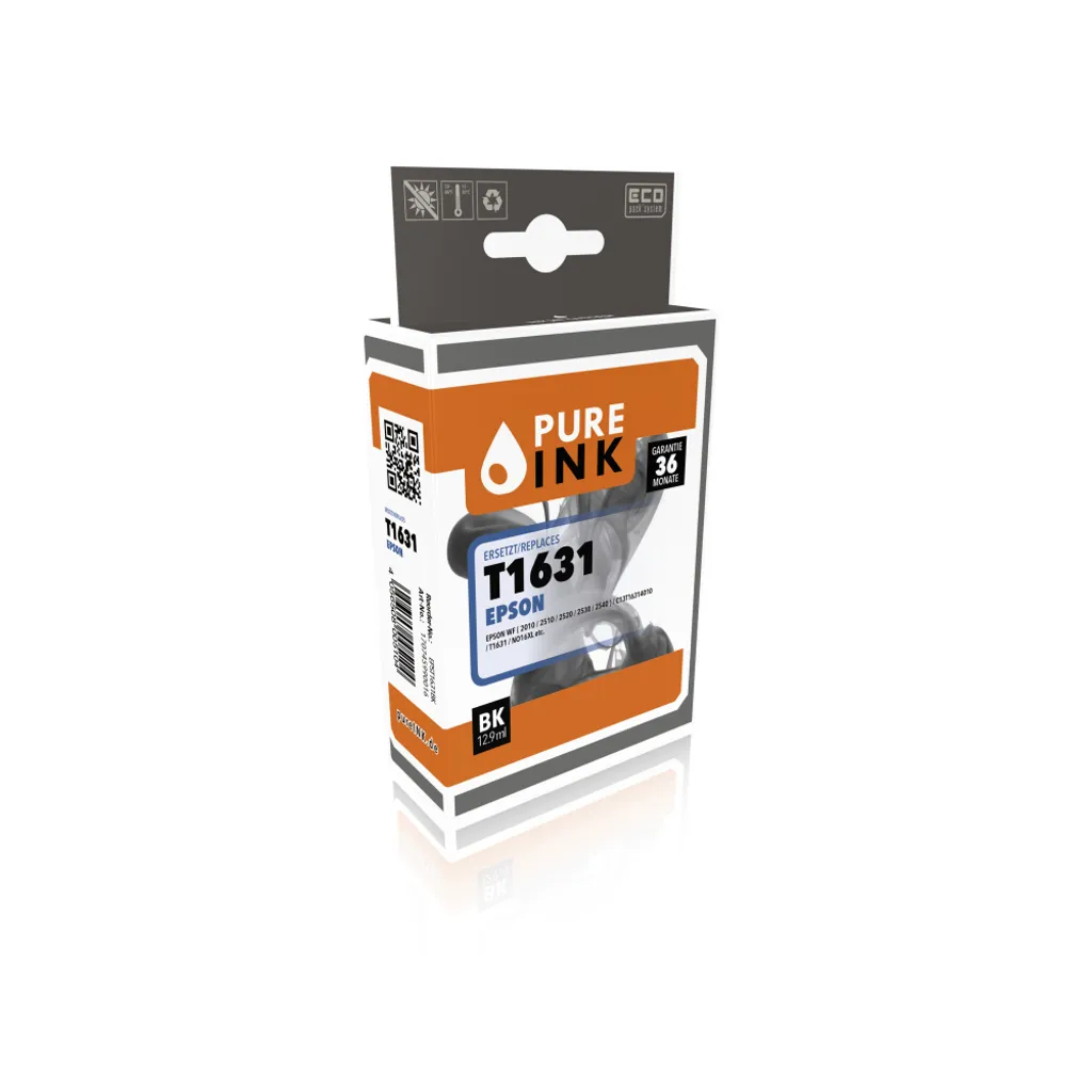 Cartuccia pureINK EPT1631BK Nero 12.9ml - Alternativa Epson 16XL 500pag