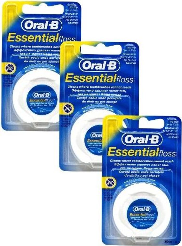 3x Oral-B Essential Floss Zahnseide gewachst mit Produktbild 