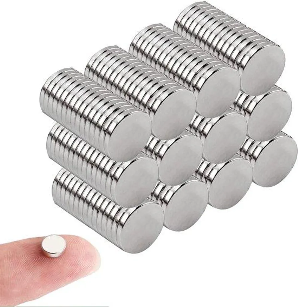 Aimants pour Tableau Blanc et Loisirs Créatifs - 100 Pièces 10x1 mm
