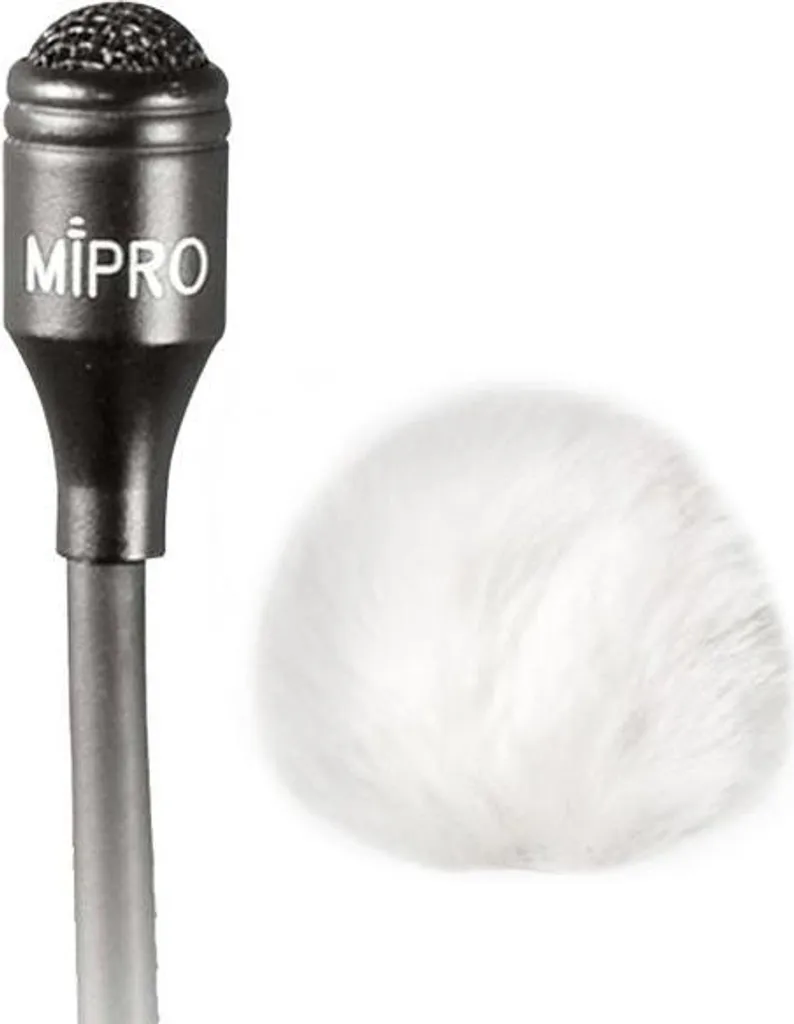 Micro Lavalier Discret Mipro MU-55L Blanc Anti-souffle pour Vidéo