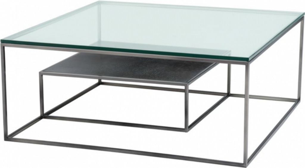 Casa Padrino Luxus Art Deco Designer Couchtisch 90 x 90 x H. 38 cm - Wohnzimmer Salon Tisch - Luxus Möbel