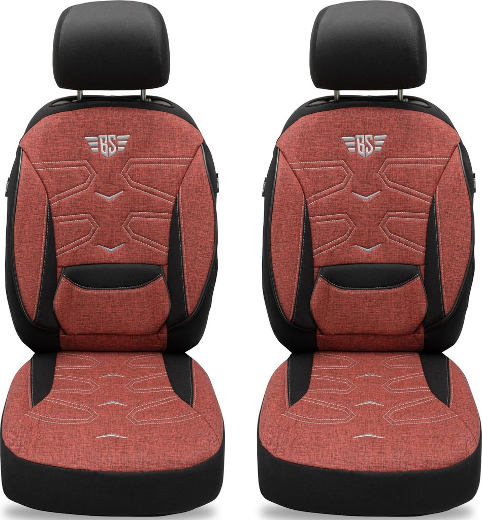 Nissan Townstar Bj ab 2021 kompatible Schonbezüge in Schwarz/Rot KT302