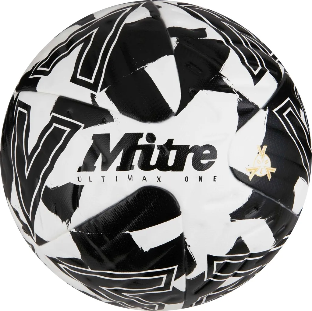 Ballon de match Mitre Ultimax One Taille 5 FIFA Pro blanc et noir