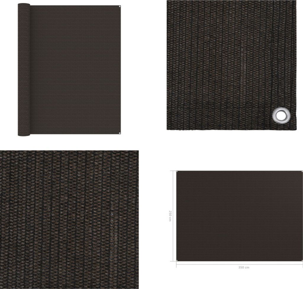 vidaXL Zeltteppich 250x350 cm Braun - Zeltteppich - Zeltteppiche - Teppich - Teppiche