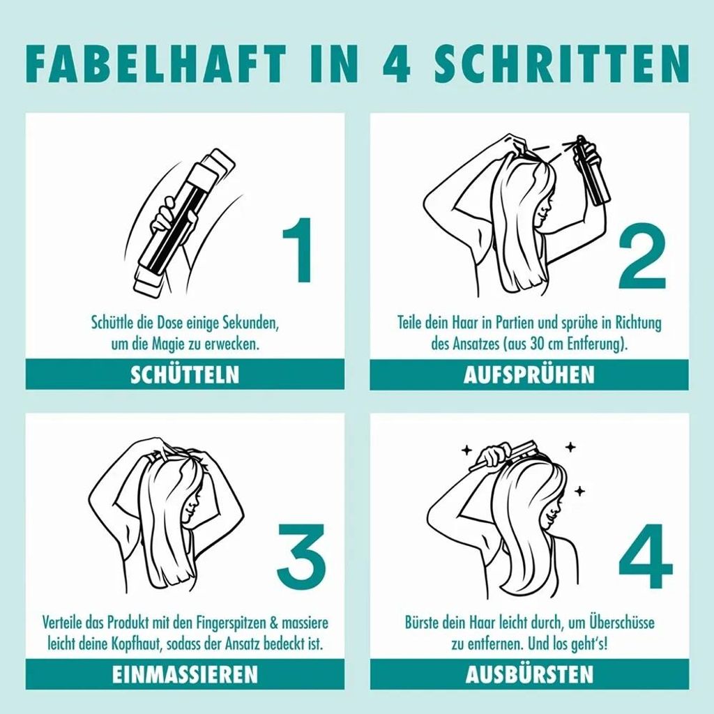 Batiste Trockenshampoo mit Farbe - SCHWARZ 200ml