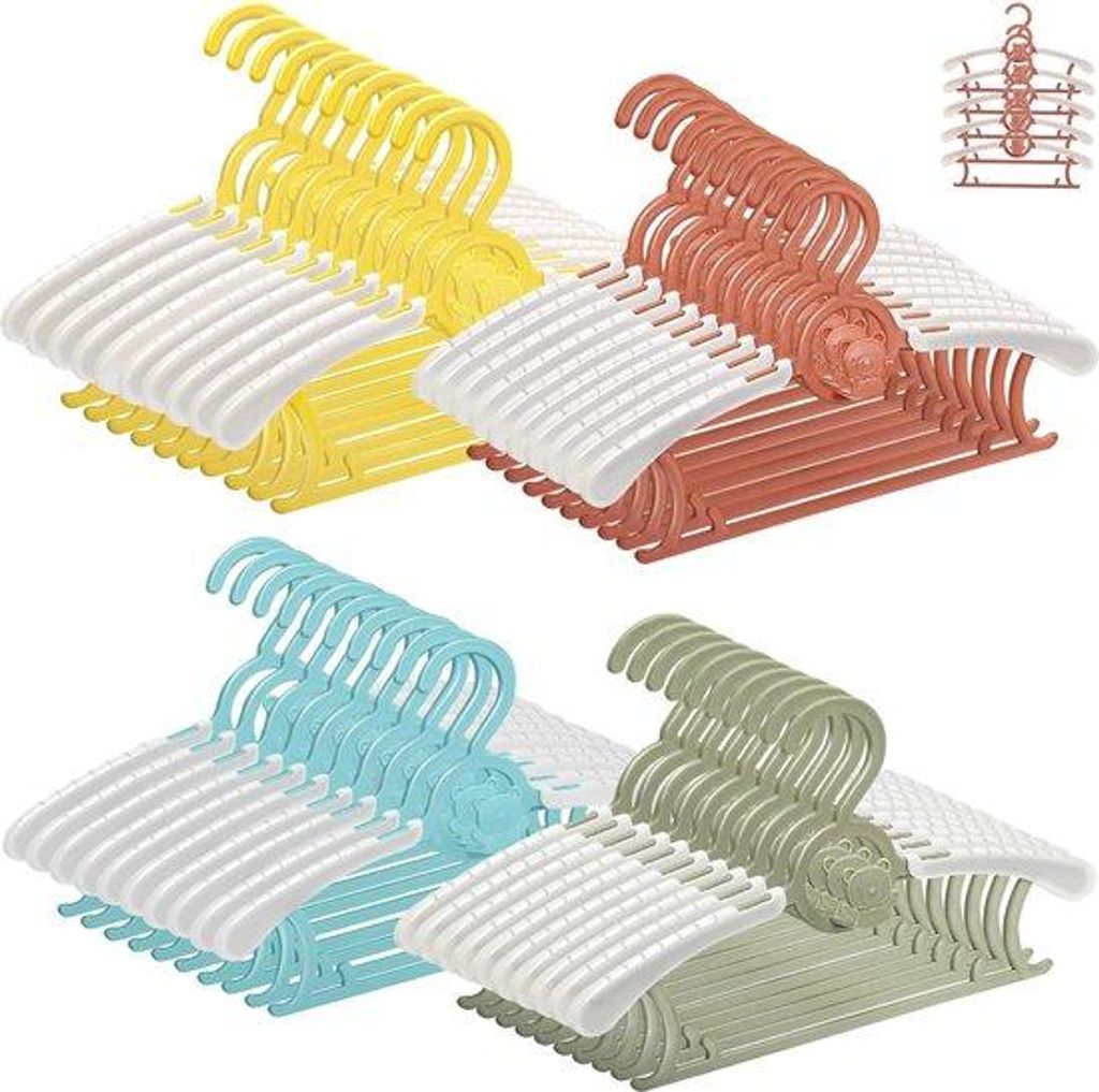 40 Stück Kinderkleiderbügel, 28-36 cm, Kinderkleiderbügel mit abnehmbaren Bären, Bügel für Kinder, Anti-Slip, Kinderkleiderbügel mit Beinsta...