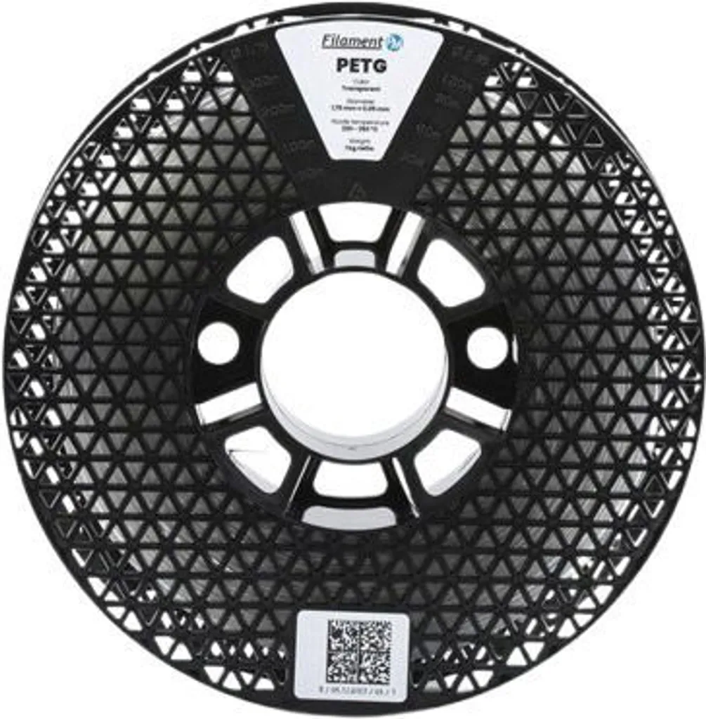 Filament PM PETG 1.75mm 1kg Transparent pour Impression 3D de Précision