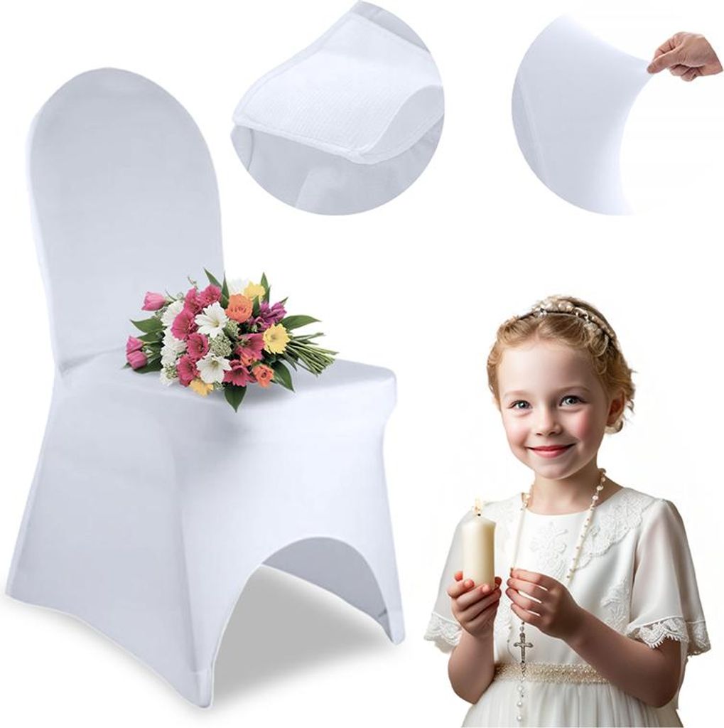 Poťah na stoličku BANQUET WHITE exkluzívne Obrázok produktu 