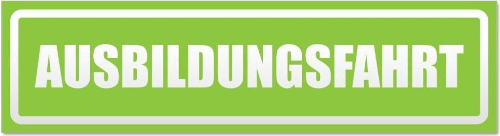 Kiwistar - Autoaufkleber - Lindgrün - 20 x 5,3 cm - Ausbildungsfahrt invertiert - Hinweis Aufkleber Sticker für Auto, Kfz, Fahrrad, PKW, LKW