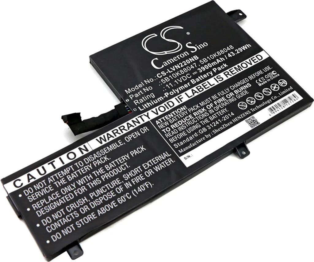 TECHTEK Batteria notebook compatibile con [Lenovo] 80VH0001US, Flex4-1470, Chromebook 11 C330, Chromebook C330, Chromebook N22, Chromebook N22-20, Id
