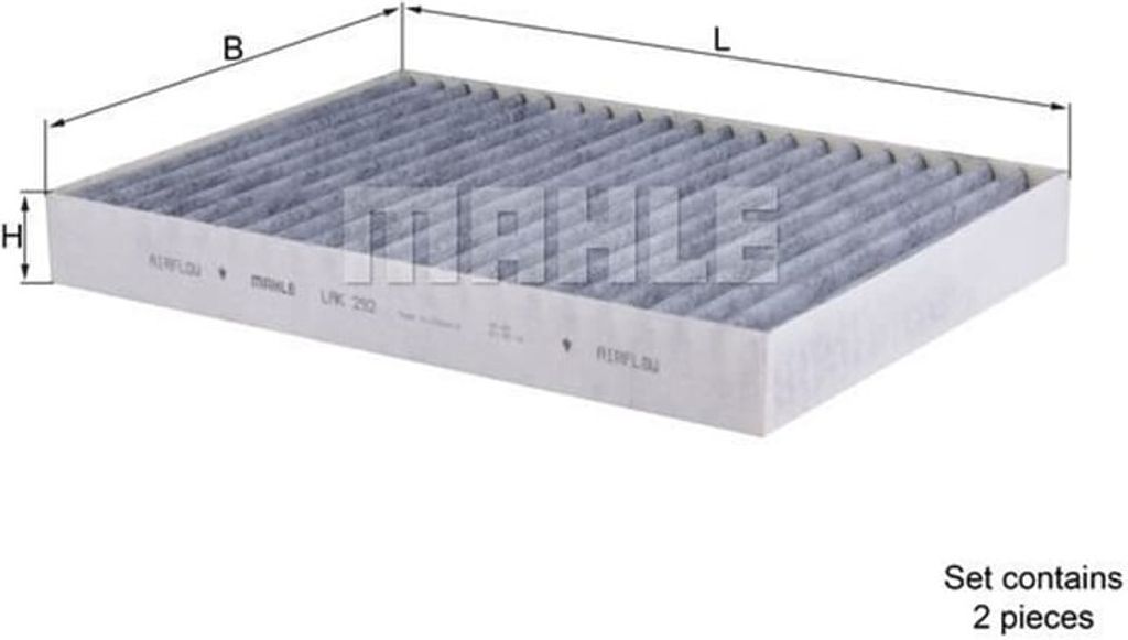 KNECHT LAK 292/S Innenraumfilter Pollenfilter für VW Caddy III Kastenwagen (2KA, 2KH, 2CA, 2CH) Aktivkohle