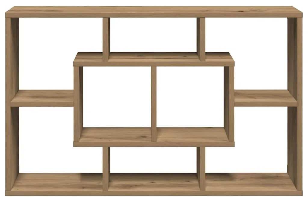 Étagère flottante robuste aspect bois Chêne Artisan 8 compartiments - 4