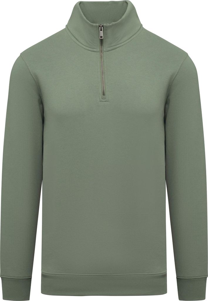 Native Spirit Umweltfreundliches Sweatshirt mit Stehkragen und Reißverschluss für Herren