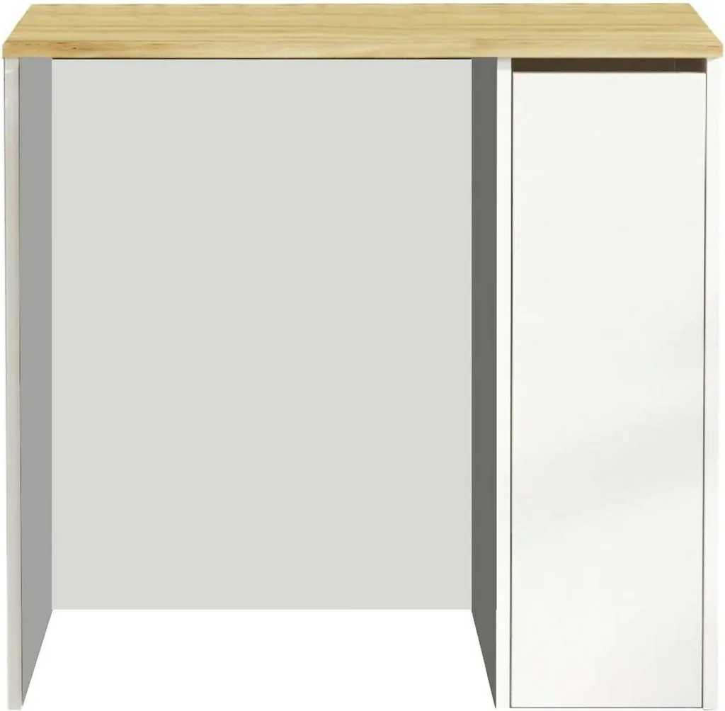 Armoire Axel Noyer Brun 94cm : Tiroir Coulissant et Finition Bois Noble