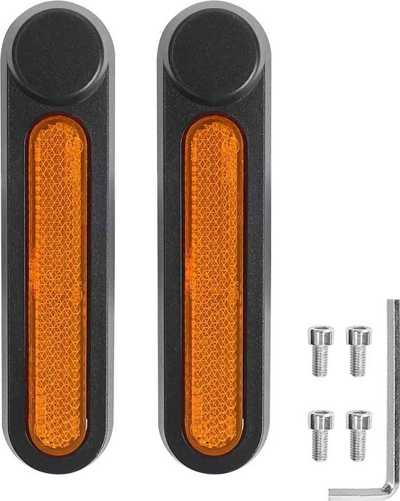 Gabelbolzenabdeckungen + Reflektoren für Ninebot F2 / F2 Plus / F2 Pro