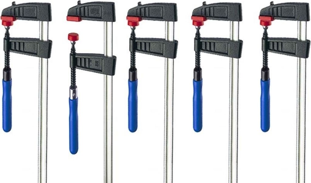 4x Schraubzwinge 250 x 50 mm Leimzwinge Klemmzwinge Rutschsicherung