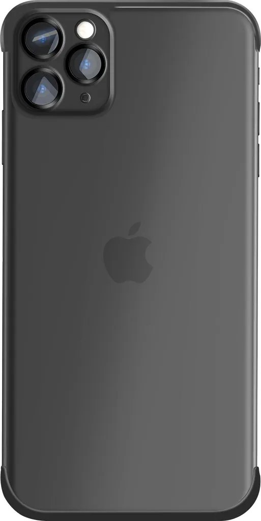 Custodia Premium Avizar per iPhone 11 Pro: Silicone Nero Bumper