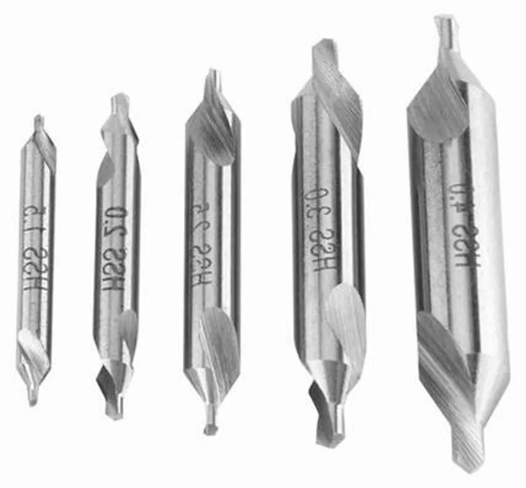 Coffret de forets de centrage à 60° en acier forgé - Tailles 1.5 à 4 mm