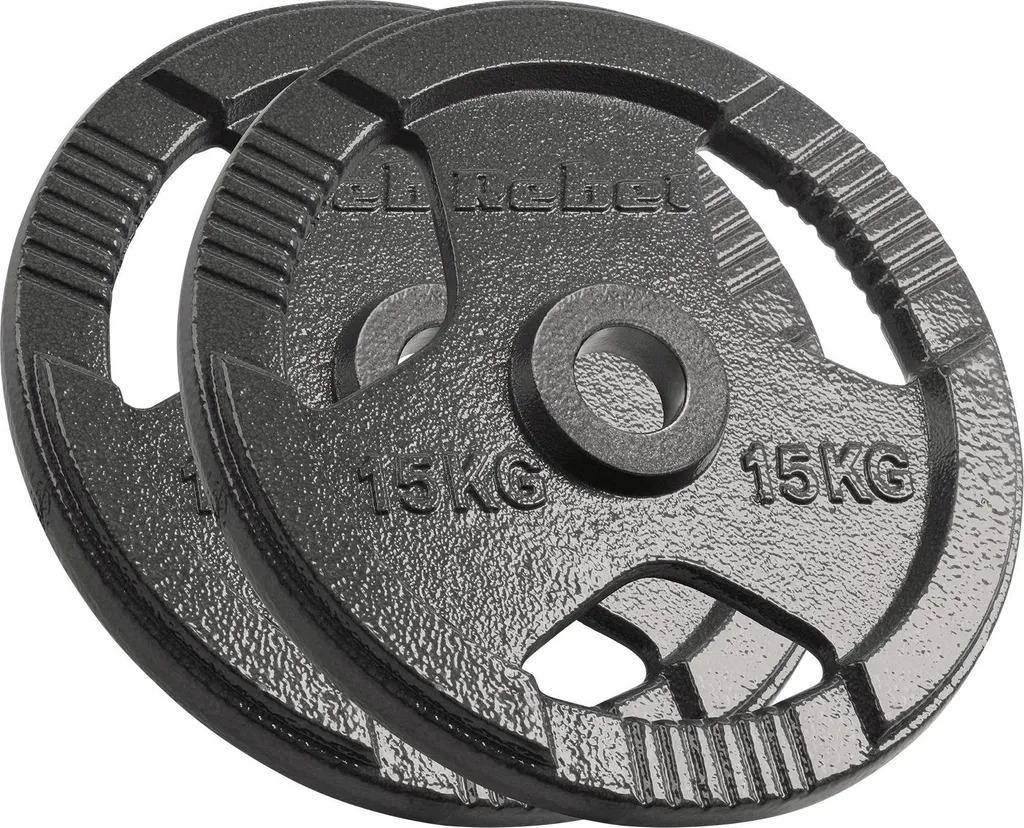 Équipez votre Home Gym avec les Disques Fonte 2x15kg Rebel 51mm de Musculation
