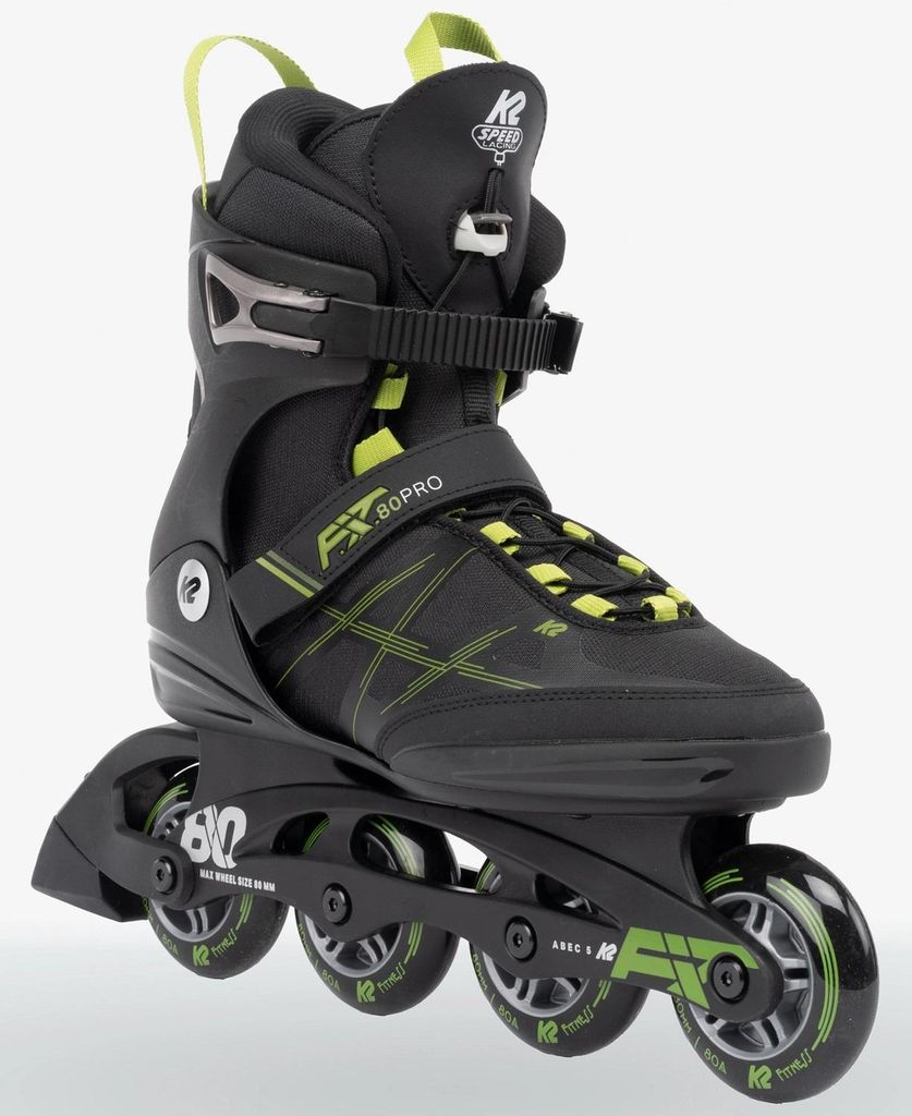 K2 Inline Skates F.I.T. 80 PRO black - olive Größe 44 Produktbild 