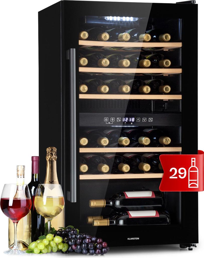 Klarstein Cave a Vin, Réfrigérateur à Vin sur Pieds avec Image du produit 