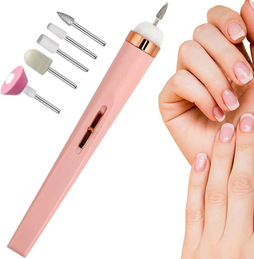 Verk 24435 Elektrický pilník na nehty 5 v 1, růžový Obrázek produktu 