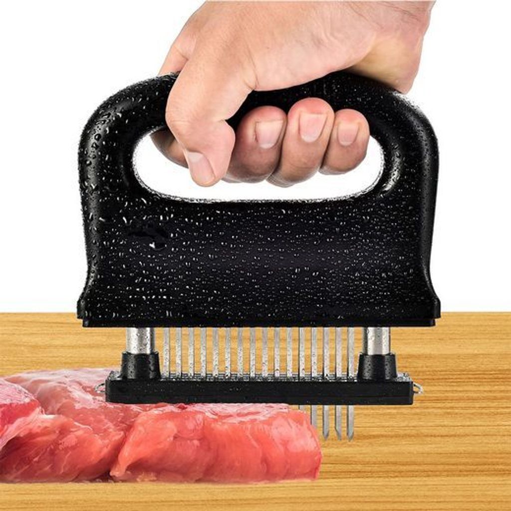Fleischklopfer Fleischzartmacher Fleischklopfer Edelstahl mit 48 Klingen