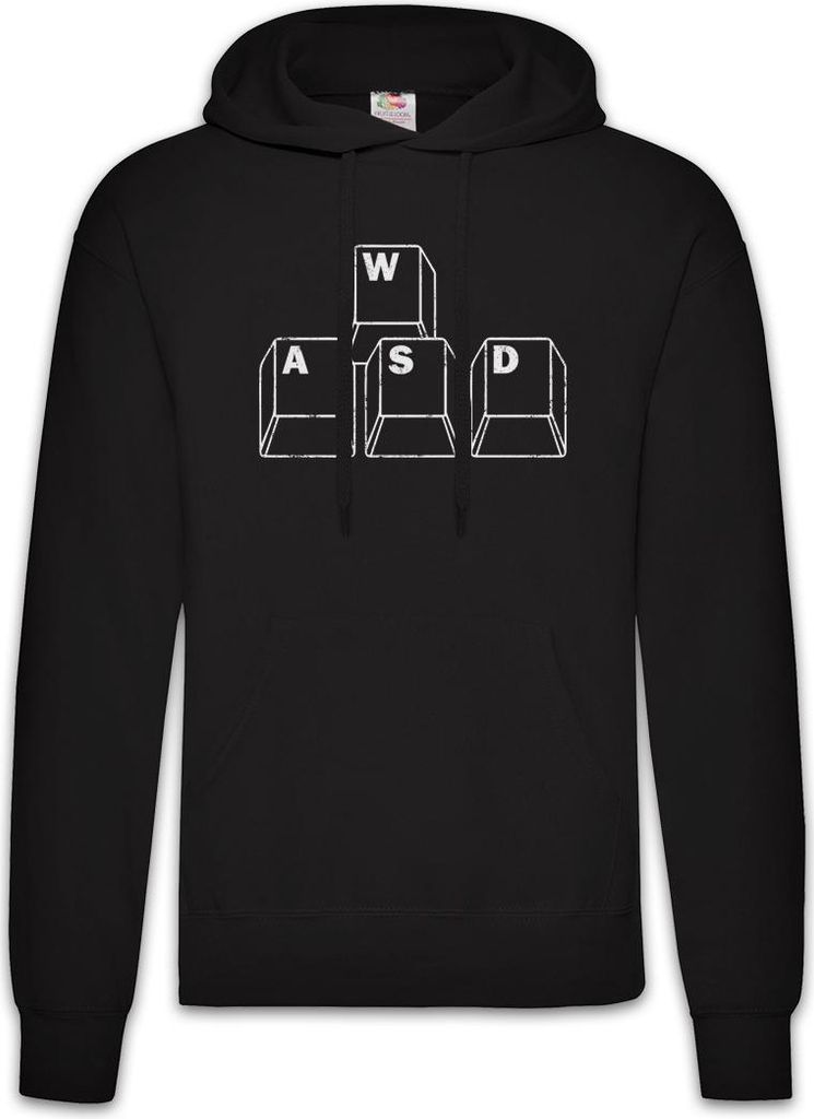 Urban Backwoods WASD, Herren Hoodie, Farbe: Schwarz, Größe: M