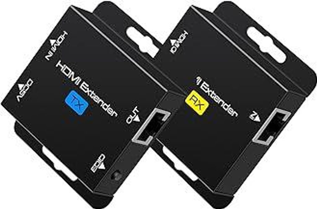 VPFET HDMI Extender 200ft RJ45 Ethernet über Cat5e Cat6 Kabel Übertragung HDMI Transmitter Repeater Unterstützt 1080p 3D HDCP EDID POC Eine Stro...