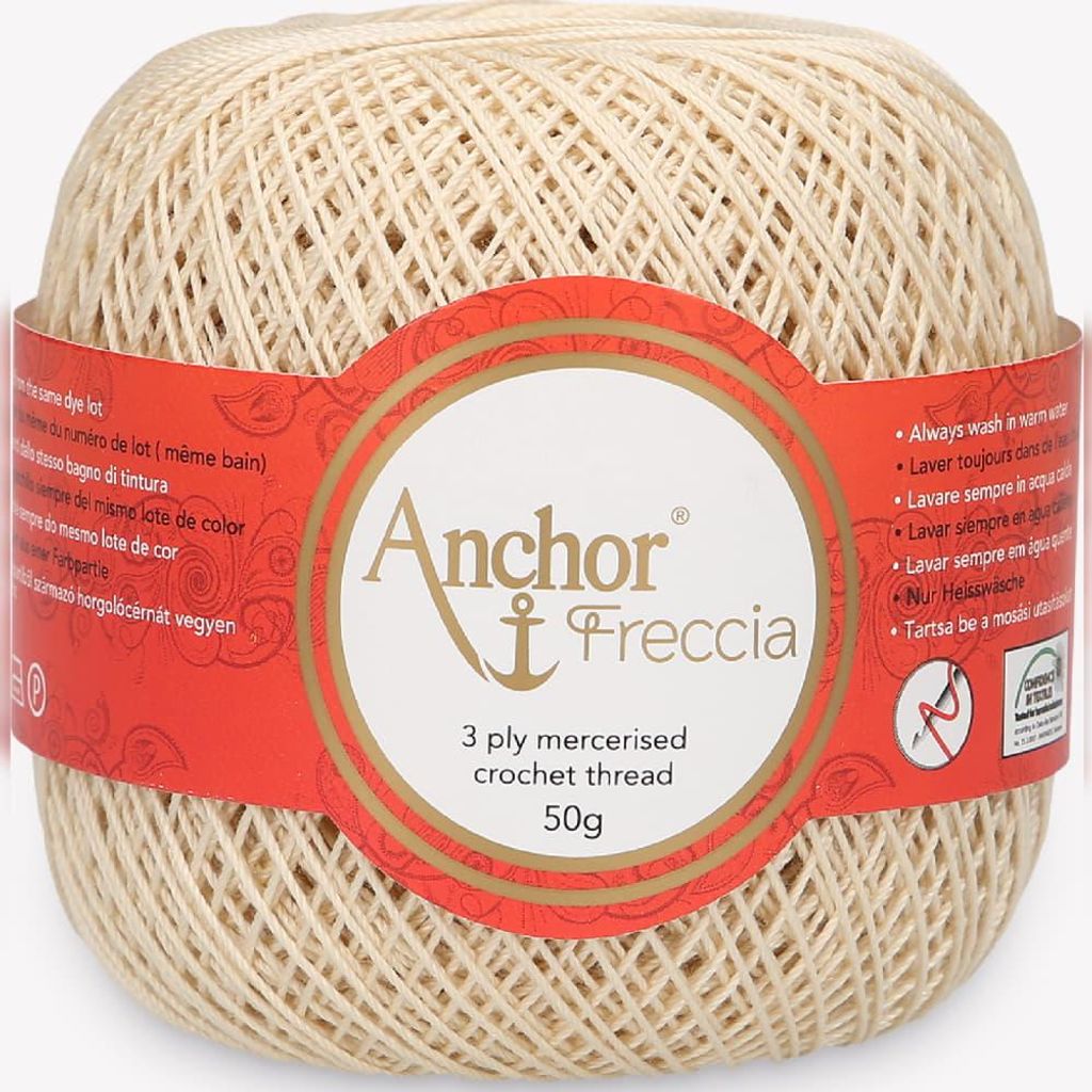 Anchor Freccia Stärke 12 4771012-00387 beige Häkelgarn, 100 Produktbild 