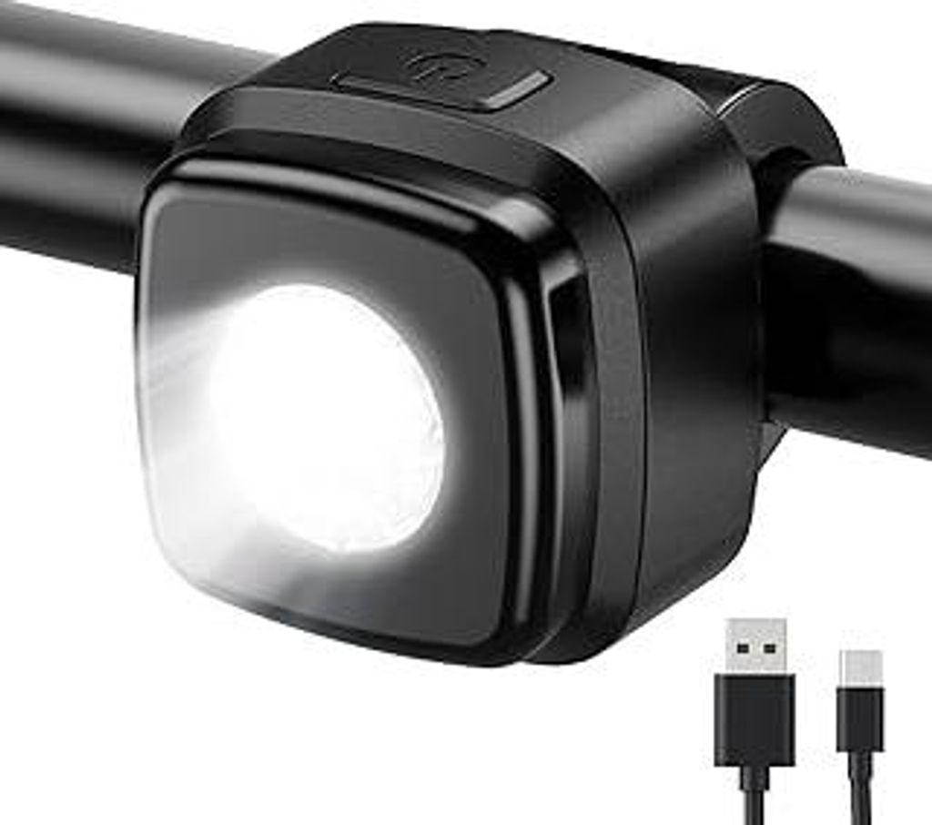 Fahrradlicht vorne, IPX5 Wasserdicht Frontfahrrad Lampe Fahrrad licht?USB Type-C Wiederaufladbares Fahrradleuchten für Fahrrad