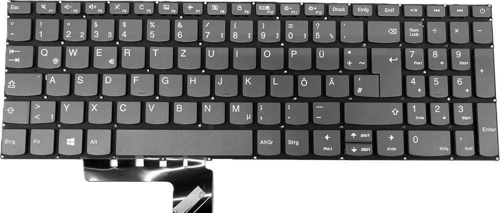 DEUTSCHE-Tastatur Keyboard Schwarz kompatibel für LENOVO IdeaPad 320-15ABR (80XS0031GE)