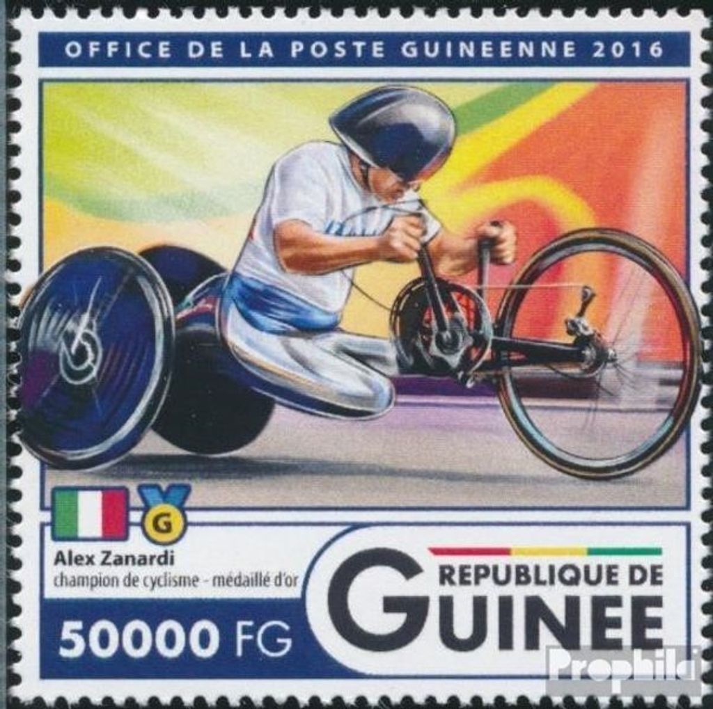Briefmarken Guinea 2016 Mi 12145 (kompl. Ausgabe) postfrisch Paralympische Spiele Rio 2016