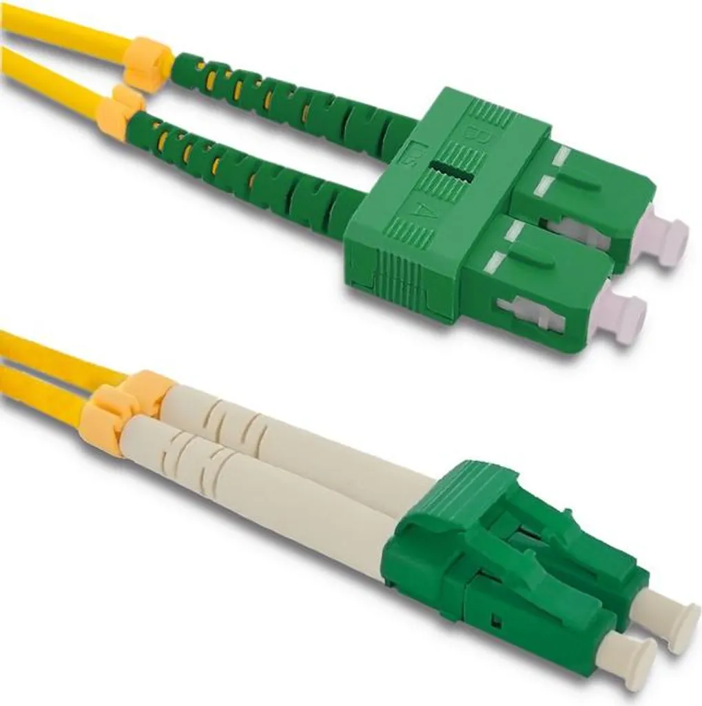 Qoltec cavo adattatore in fibra ottica SC/APC-LC/APC SM 9/125 G652D 1m