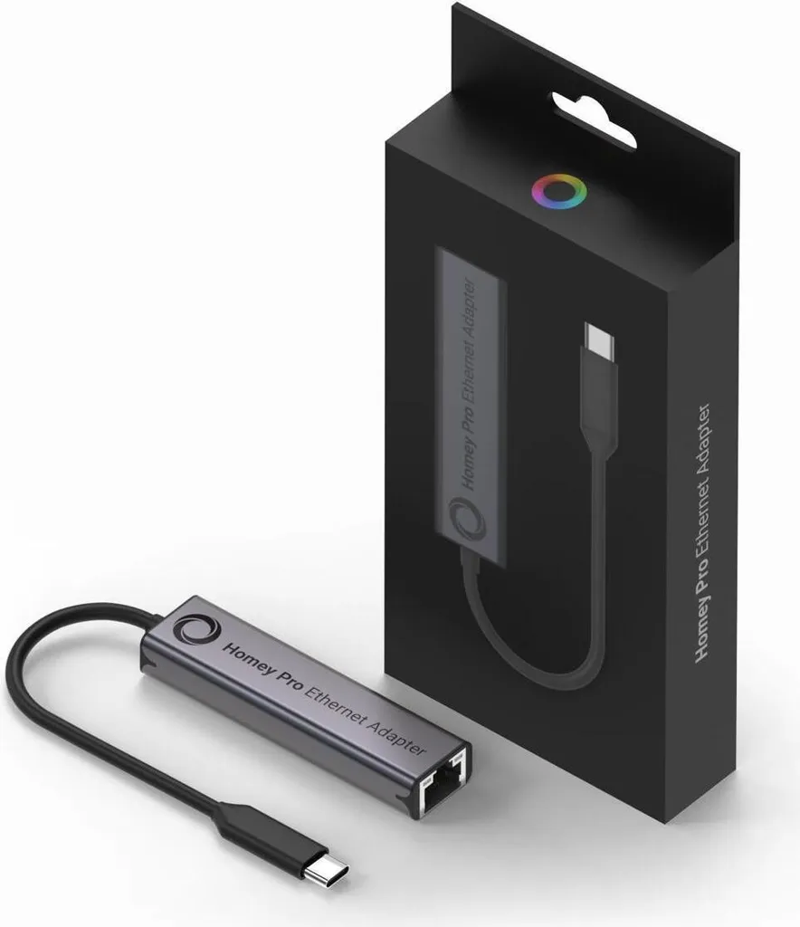 Adaptateur Ethernet USB-C pour Homey Pro RJ45 Connecteur Réseau Filaire