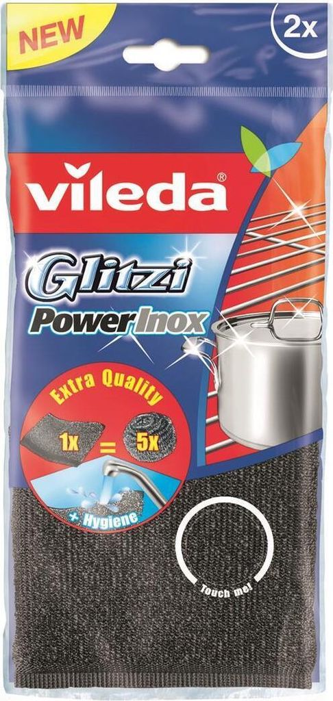 Vileda Glitzi Power Inox, ocelová houba proti odolným Obrázek produktu 