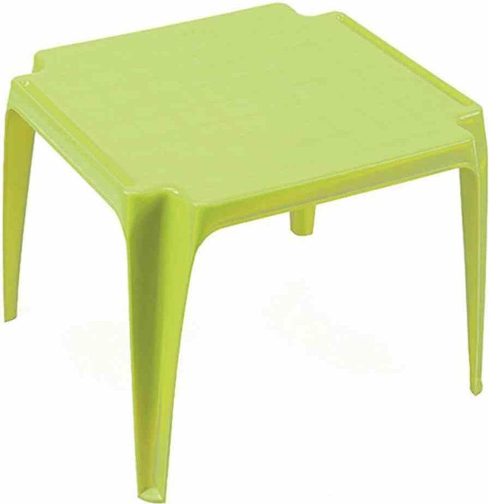 Detský stohovací stôl limetkovo zelený 50 x 50 cm, pevný Obrázok produktu 