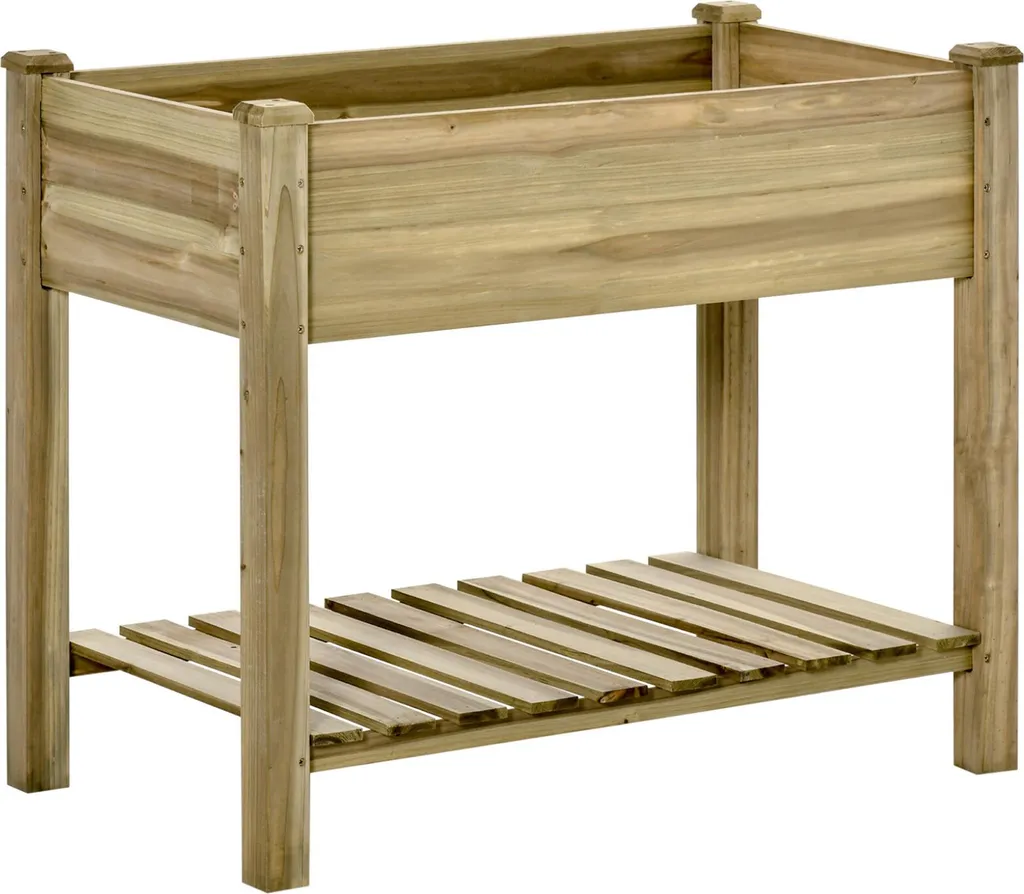 Bac surélevé Aga 91x51x76 cm pour jardiner sans mal de dos ni se baisser