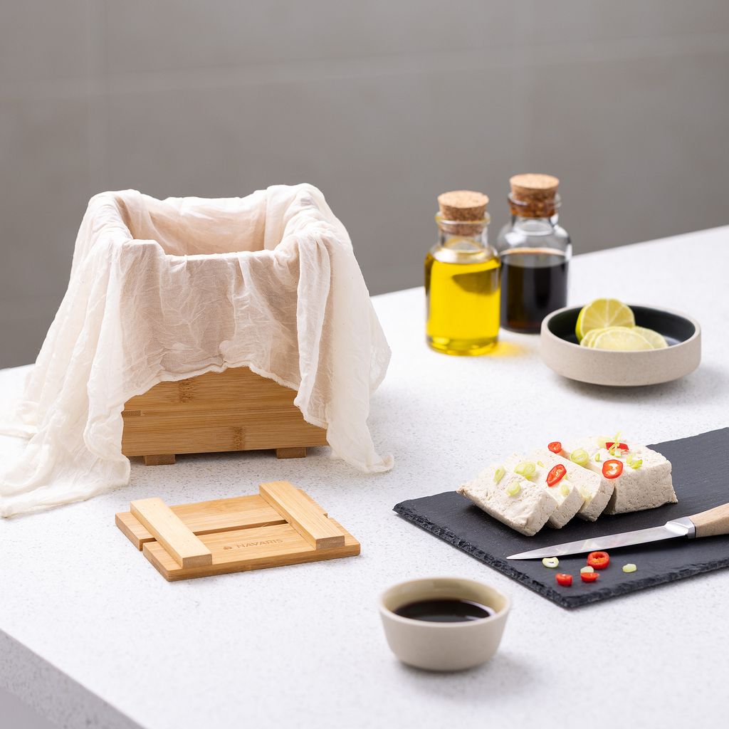 Seihtuch Für NOYA Tofu Presse – Ungebleicht, 40 X 35 Cm, 2-lagig, Baumwolle