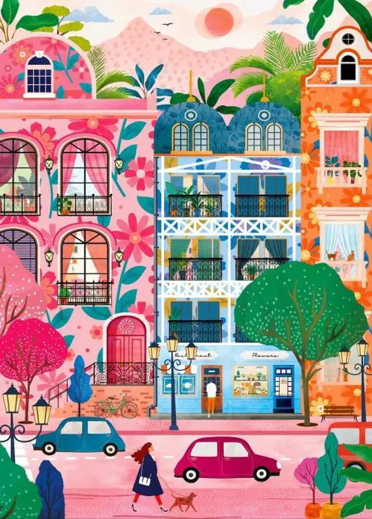 Puzzle écoresponsable Flower Power 1500 pièces fabriqué en France