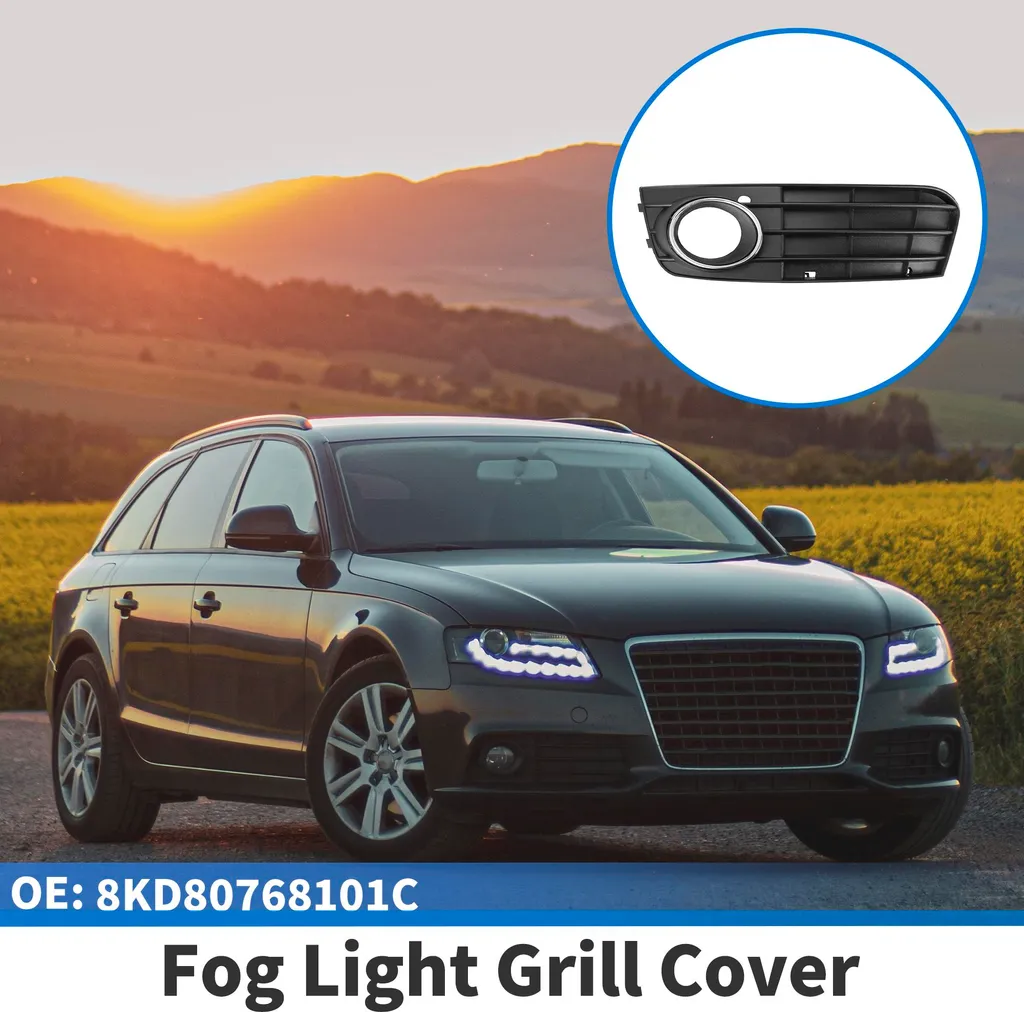 Réparer Grille Antibrouillard Audi A4 B8 Cassée - ABS Noir Argent Gauche