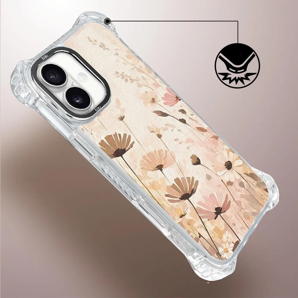 Coque iPhone 16 Plus IBIZU DropGuard Ultra MagSafe Boho Prairie Fleurs - 4