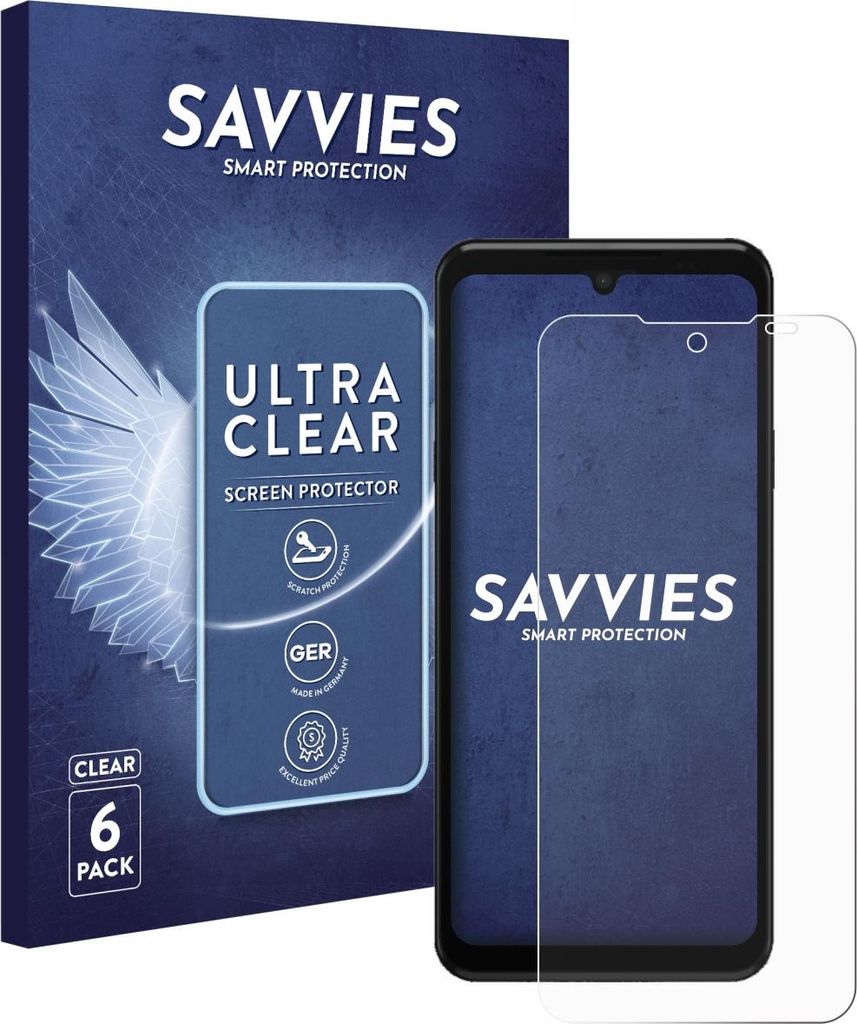 6x Für Sunmi M3 Schutzfolie Savvies Displayschutz Display Schutz Folie Klar Transparent