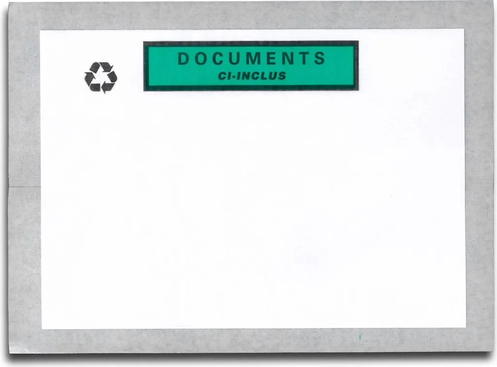 Pochette Fast-List Paper A5 autoadhésive transparente - Carton de 1000